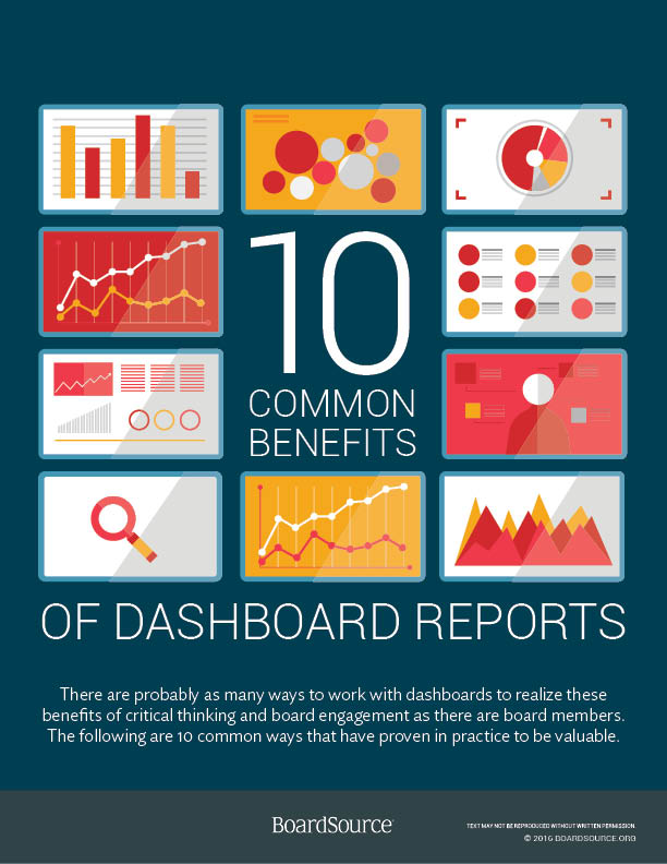 Dashboard reports 10 common benefits for nonprofit boards