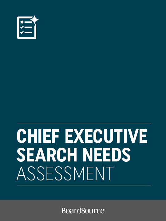 CEO Search Needs Assessment