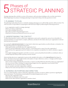 Strategic Planning Nonprofit Template from boardsource.org