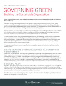 Governing Green