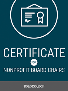 Certificate for Nonprofit Board Chairs