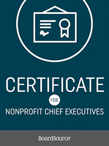 Certificate for Nonprofit Chief Executives