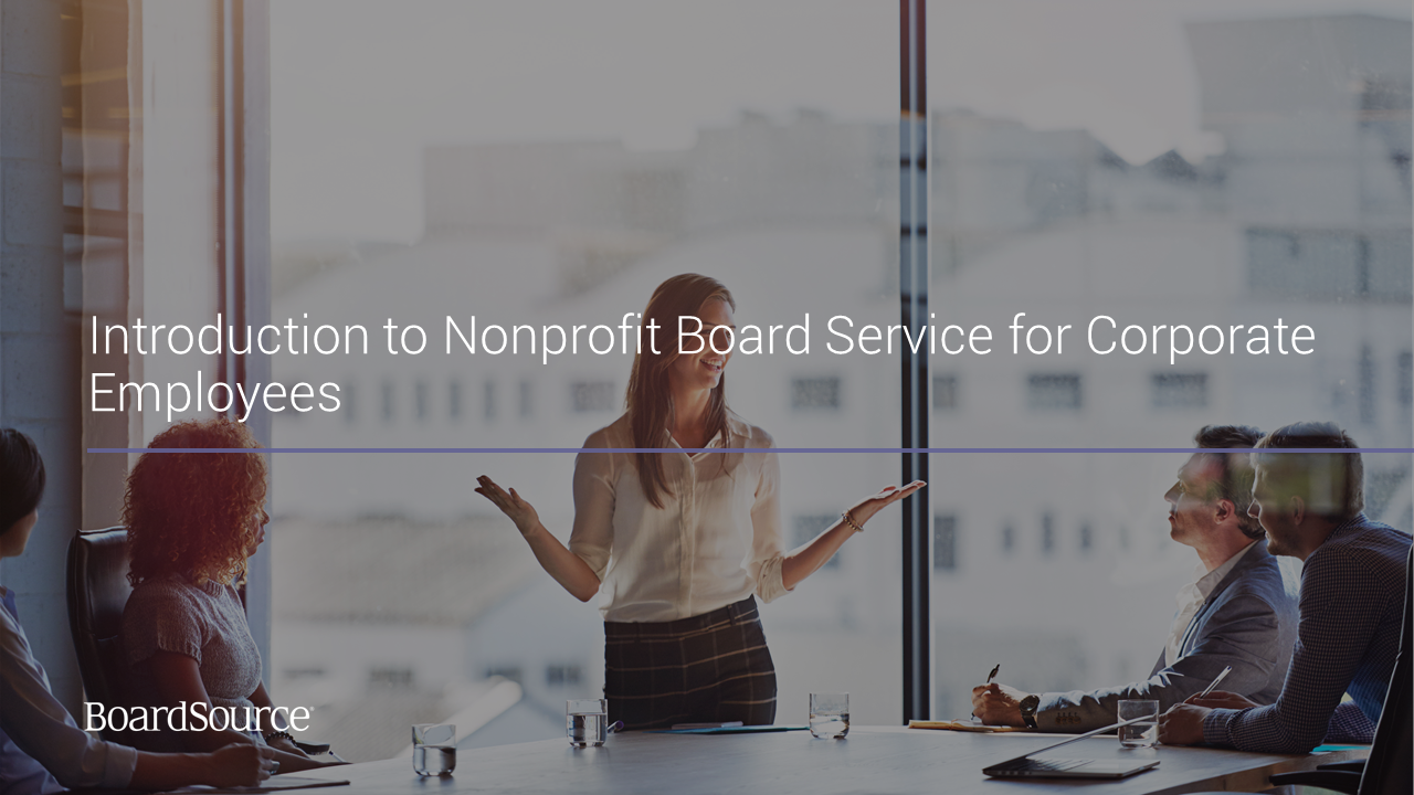 Certificate of Nonprofit Board Education for Corporate Employees