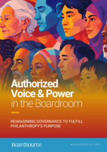 Cover image of BoardSource's Authorized Voice & Power guide